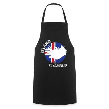 Reykjahlið - Tablier de cuisine - noir - Devant - AI Model Male 185 dark (185cm)
