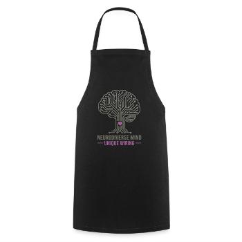 NEURODIVERSE MIND Unique Wiring Awareness  - Tablier de cuisine - noir - Devant - AI Model Male 185 dark (185cm)