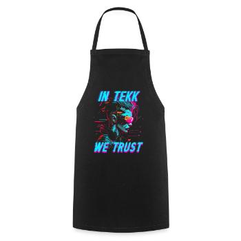 Hardtekk Tekke Ostdeutschland In Tekk We Trust - Kochschürze - Schwarz - Vorne - AI Model Male 185 dark (185cm)