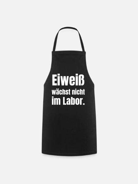 Eiweiß wächst nicht im Labor - Kochschürze - Schwarz