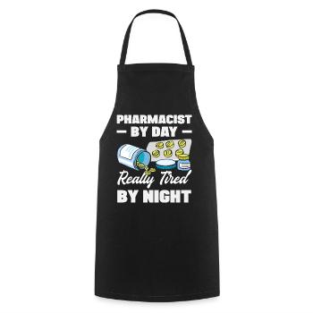Pharmacist Pharmaceutical Technical - Cooking Apron - black - Front - AI Model Male 185 dark (185cm)