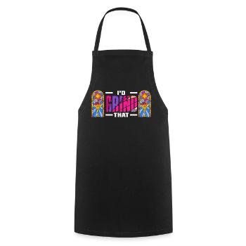 Stained Glass Art Stained Glass Artist - Cooking Apron - black - Front - AI Model Male 185 dark (185cm)