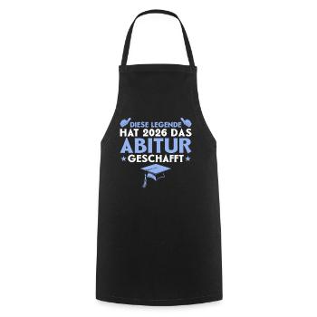 Don de fin d’études secondaires 2026 - Tablier de cuisine - noir - Devant - AI Model Male 185 dark (185cm)
