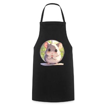 Rat Rat - Cooking Apron - black - Front - AI Model Male 185 dark (185cm)