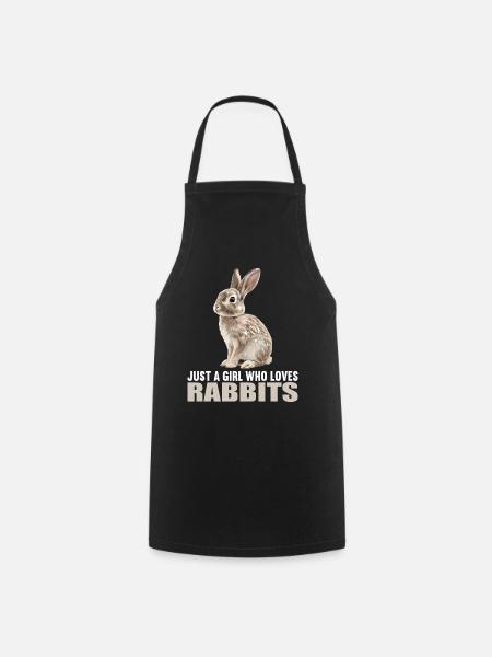 Hasen Hase - Kochschürze - Schwarz