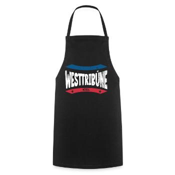 Kiel Stadium West Stand Hoodie, Shirt, Bag - Cooking Apron - black - Front - AI Model Male 185 dark (185cm)