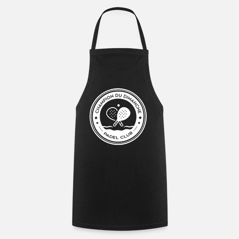 Champion Du Dimanche Padel Badge - Tablier de cuisine - noir