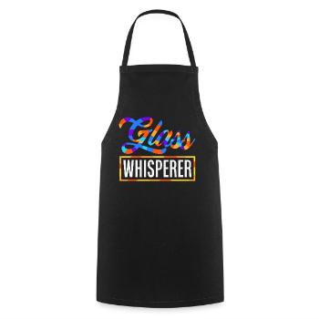 Stained Glass Art Stained Glass Artist - Cooking Apron - black - Front - AI Model Male 185 dark (185cm)