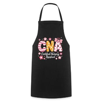 Caregiver Saying Funny Caregiver Gift - Cooking Apron - black - Front - AI Model Male 185 dark (185cm)