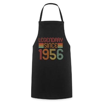 Legendary since 1956, Retro, Birthday - Cooking Apron - black - Front - AI Model Male 185 dark (185cm)