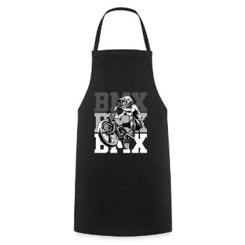 BMX Freestyle Action Urban Street Art - Cooking Apron - black - Front - AI Model Male 185 dark (185cm)