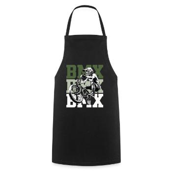 BMX Rider Design – Street & Dirt Bike Style - Cooking Apron - black - Front - AI Model Male 185 dark (185cm)