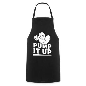 Gym Junkies Pump It Up Calisthenics Fitness - Kochschürze - Schwarz - Vorne - AI Model Male 185 dark (185cm)