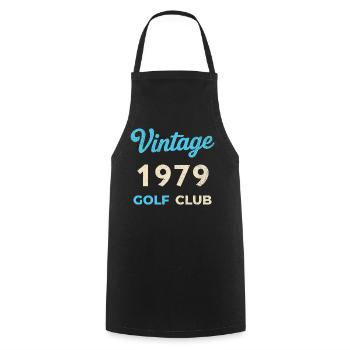 Vintage 1979 Golf Club Retro Geburtsjahr Geschenk - Kochschürze - Schwarz - Vorne - AI Model Male 185 dark (185cm)