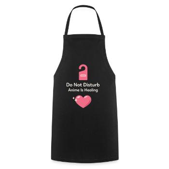 Anime introvert Weeb couch potato - Cooking Apron - black - Front - AI Model Male 185 dark (185cm)