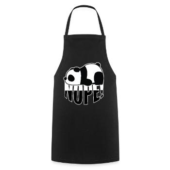 Panda Non - Tablier de cuisine - noir - Devant - AI Model Male 185 dark (185cm)