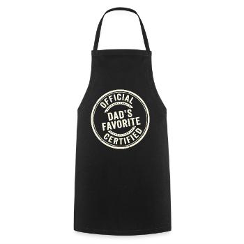 Favorite Kid Funny Official Dad Favorite - Cooking Apron - black - Front - AI Model Male 185 dark (185cm)