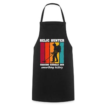 Recherche de reliques au détecteur de métaux - Tablier de cuisine - noir - Devant - AI Model Male 185 dark (185cm)