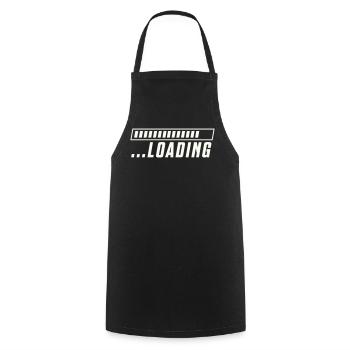 Loading Bar Loading Progress - Cooking Apron - black - Front - AI Model Male 185 dark (185cm)