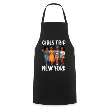 New York Girls Trip - Cooking Apron - black - Front - AI Model Male 185 dark (185cm)