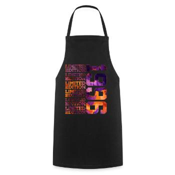30E ÉDITION LIMITÉE ANNIVERSAIRE 1996 - Tablier de cuisine - noir - Devant - AI Model Male 185 dark (185cm)