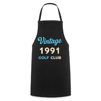 Vintage 1991 Golf Club Retro Geburtsjahr Geschenk - Kochschürze - Schwarz - Vorne - AI Model Male 185 dark (185cm)