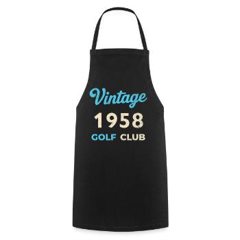 Vintage 1958 Golf Club Retro Geburtsjahr Geschenk - Kochschürze - Schwarz - Vorne - AI Model Male 185 dark (185cm)