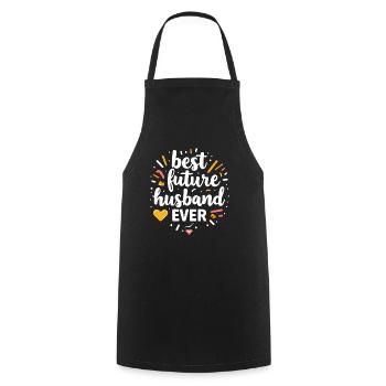 Best future husband - Cooking Apron - black - Front - AI Model Male 185 dark (185cm)