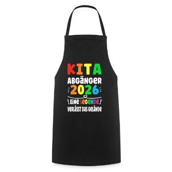 La légende de Kita Graduate 2026 quitte le site - Tablier de cuisine - noir - Devant - AI Model Male 185 dark (185cm)