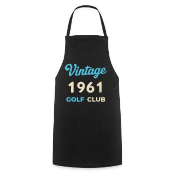 Vintage 1961 Golf Club Retro Geburtsjahr Geschenk - Kochschürze - Schwarz - Vorne - AI Model Male 185 dark (185cm)