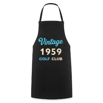 Vintage 1959 Golf Club Retro Geburtsjahr Geschenk - Kochschürze - Schwarz - Vorne - AI Model Male 185 dark (185cm)