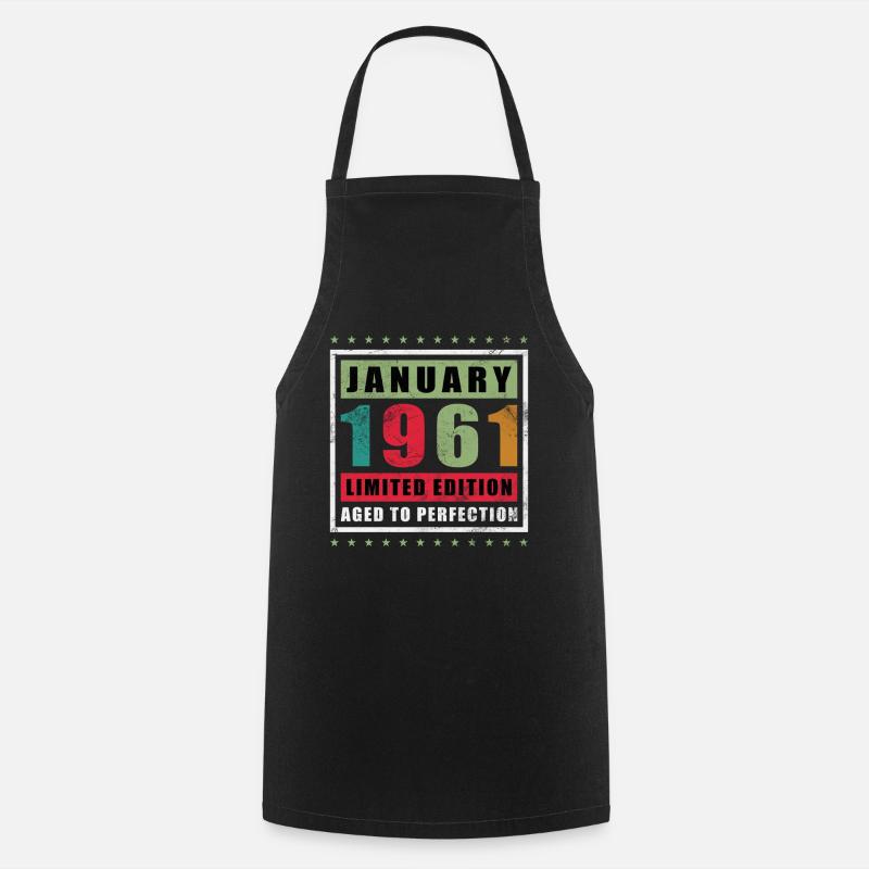 65e anniversaire Original janvier 1961 - Tablier de cuisine - noir