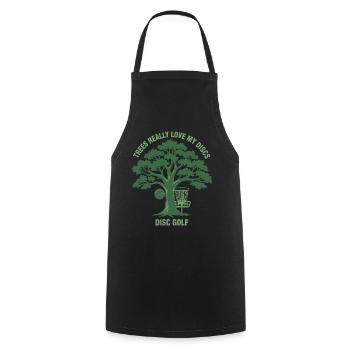 Les arbres adorent vraiment mes disques disc golf disque drôle - Tablier de cuisine - noir - Devant - AI Model Male 185 dark (185cm)