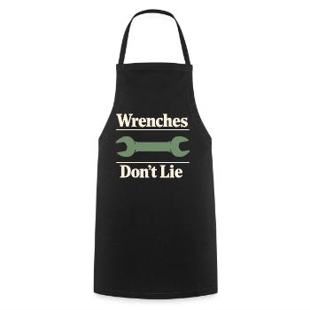 Tractor Mechanic Diesel Repair Tech - Cooking Apron - black - Front - AI Model Male 185 dark (185cm)