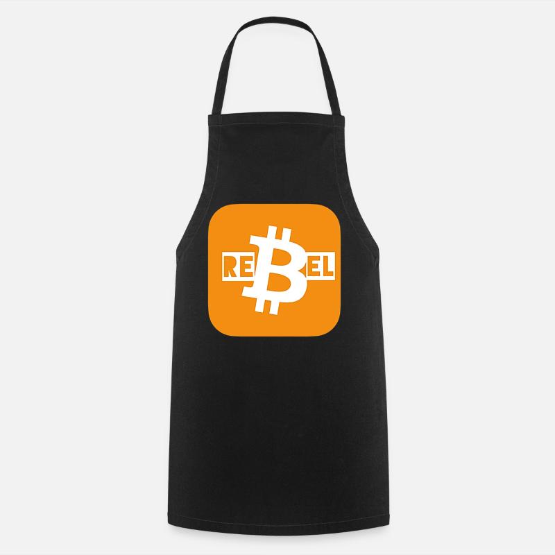 Bitcoin Rebel - Cooking Apron - black