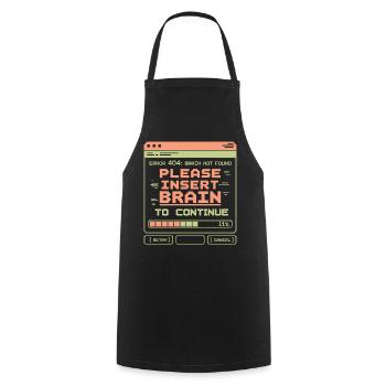 Erreur 404 : Conception de pixels non trouvée - Tablier de cuisine - noir - Devant - AI Model Male 185 dark (185cm)