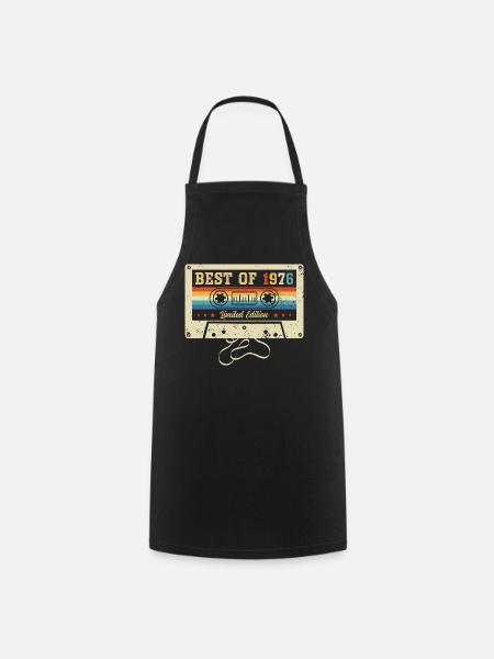Meilleur anniversaire de 1976 pour le 50e anniversaire - Tablier de cuisine - noir