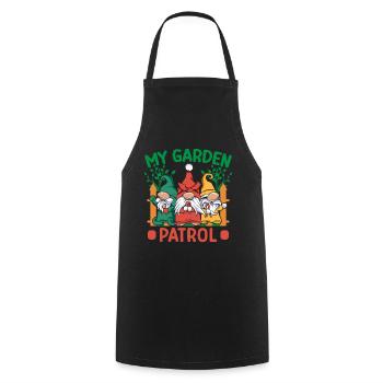Costume de nain de jardin Mon nain de patrouille de jardin - Tablier de cuisine - noir - Devant - AI Model Male 185 dark (185cm)