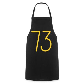 73 - Kochschürze - Schwarz - Vorne - AI Model Male 185 dark (185cm)