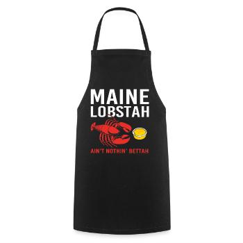 Écrevisses Fruits de mer Homard du Maine Homard - Tablier de cuisine - noir - Devant - AI Model Male 185 dark (185cm)