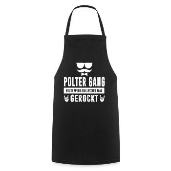 JGA Partnerlook Junggesellenabschied Bier Saufen - Kochschürze - Schwarz - Vorne - AI Model Male 185 dark (185cm)