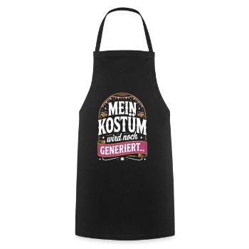 Costume is still being generated Cologne Carnival Carnival - Cooking Apron - black - Front - AI Model Male 185 dark (185cm)