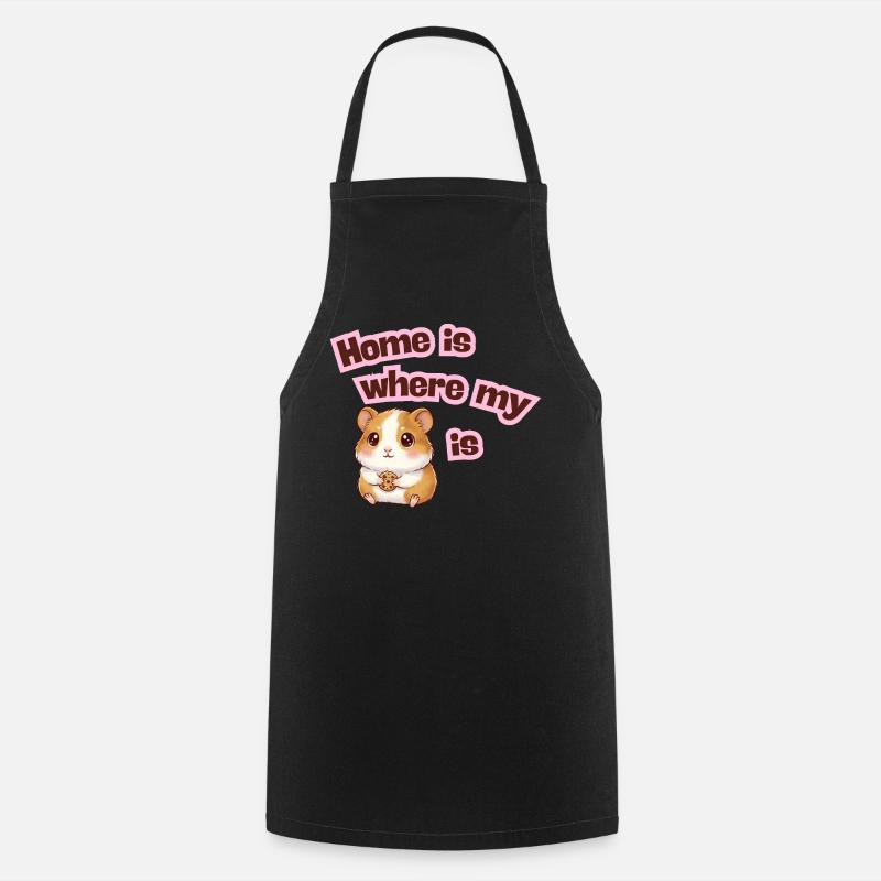 Home is where my Meerli is - Cooking Apron - black