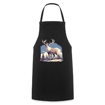 Renne Renne - Tablier de cuisine - noir - Devant - AI Model Male 185 dark (185cm)