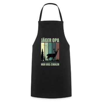 Cadeaux de chasse Chasse Examen de chasseur réussi - Tablier de cuisine - noir - Devant - AI Model Male 185 dark (185cm)