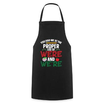  ELA Crew English Language Arts Must Haves ELA - Cooking Apron - black - Front - AI Model Male 185 dark (185cm)