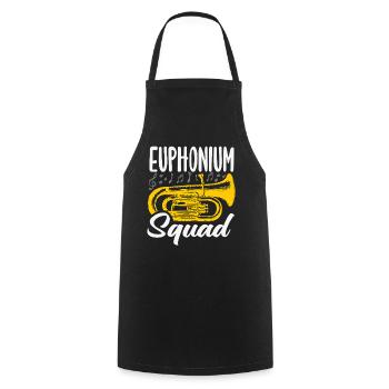 Vintage Euphonium Spieler - Kochschürze - Schwarz - Vorne - AI Model Male 185 dark (185cm)