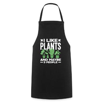 I like plants funny plant lovers - Cooking Apron - black - Front - AI Model Male 185 dark (185cm)