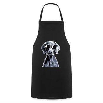 Weimaraner - Tablier de cuisine - noir - Devant - AI Model Male 185 dark (185cm)