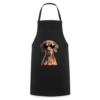 Vizsla - Tablier de cuisine - noir - Devant - AI Model Male 185 dark (185cm)